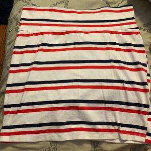 Striped Mini Skirt (L)